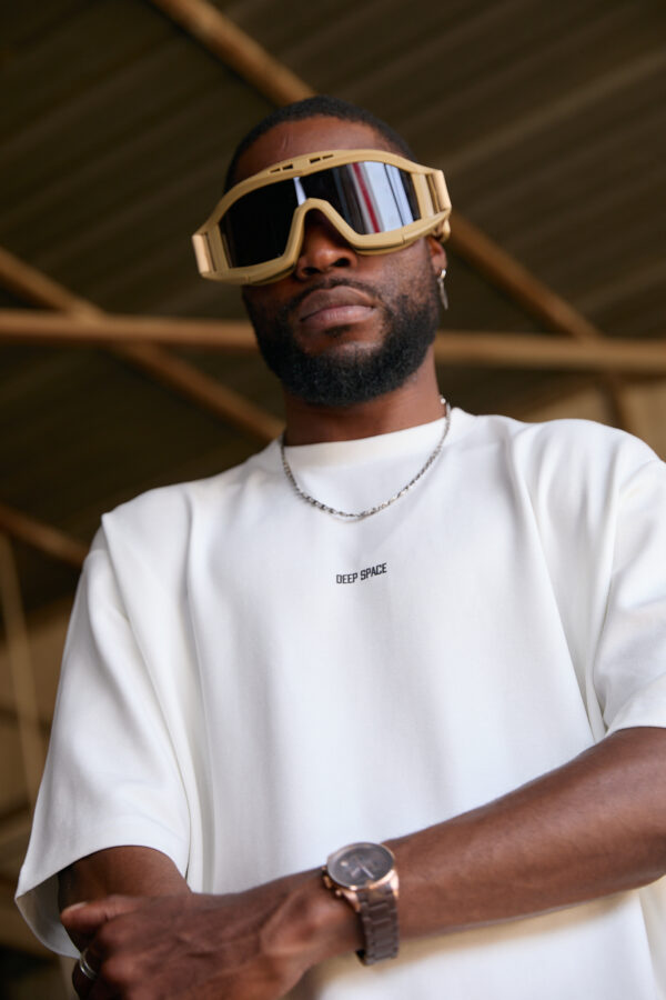 Erkek Ekru Düz T-Shirt