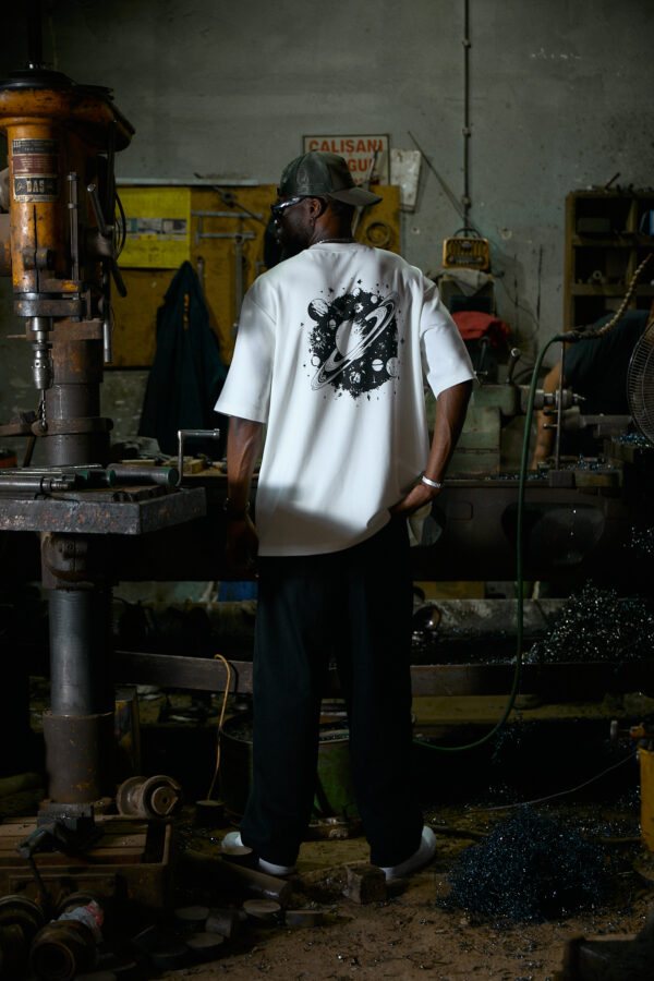 Erkek Ekru T-Shirt - Galaxy