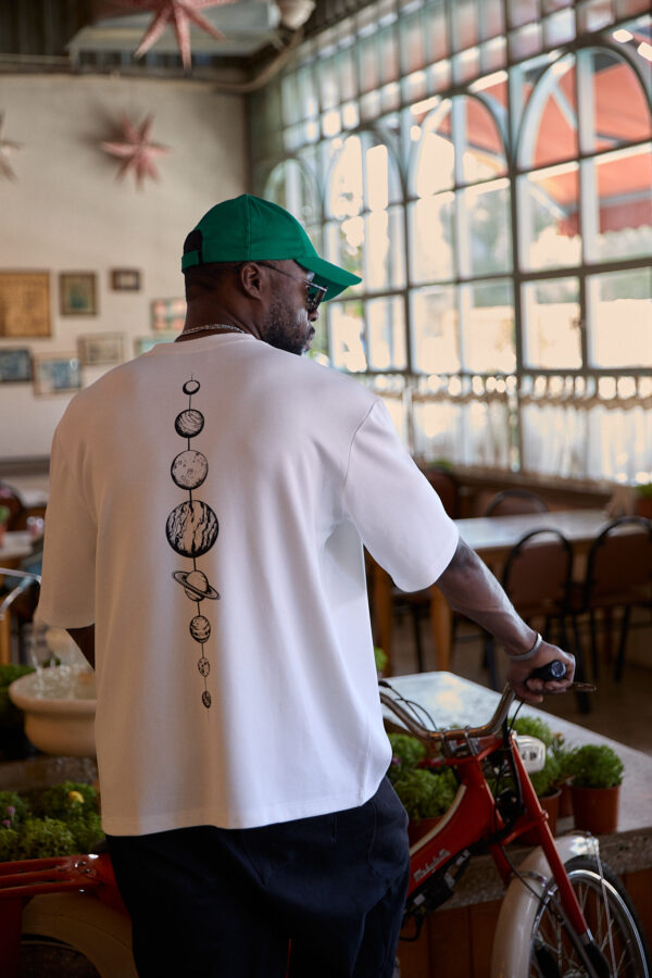 Erkek Ekru T-Shirt - Gezegenler