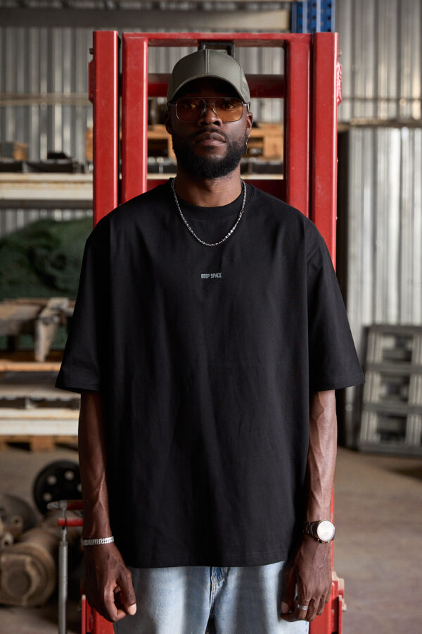 Erkek Füme T-Shirt - Gri Galaxy